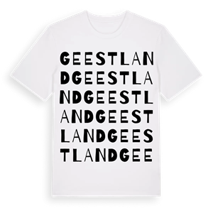 Geestland ordlek t-shirt – ekologisk bomull t-shirt från Pinshirt