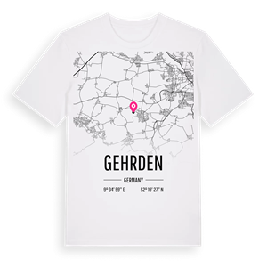 Gehrden karta t-shirt – ekologisk bomull t-shirt från Pinshirt