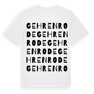 Gehrenrode ordlek t-shirt – ekologisk bomull t-shirt från Pinshirt