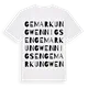 Gemarkung Wennigsen ordlek t-shirt