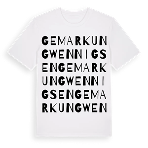 Gemarkung Wennigsen ordlek t-shirt – ekologisk bomull t-shirt från Pinshirt