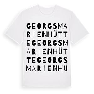 Georgsmarienhütte ordlek t-shirt – ekologisk bomull t-shirt från Pinshirt