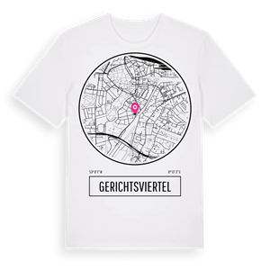Gerichtsviertel t-shirt – ekologisk bomull t-shirt från Pinshirt
