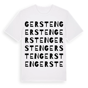 Gersten ordlek t-shirt – ekologisk bomull t-shirt från Pinshirt