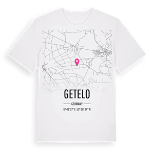 Getelo karta t-shirt – ekologisk bomull t-shirt från Pinshirt