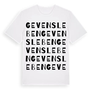 Gevensleben ordlek t-shirt – ekologisk bomull t-shirt från Pinshirt