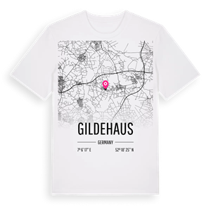 Gildehaus karta t-shirt – ekologisk bomull t-shirt från Pinshirt