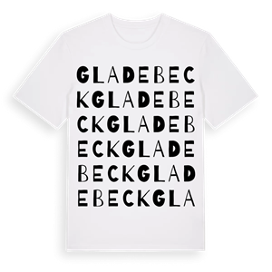 Gladebeck ordlek t-shirt – ekologisk bomull t-shirt från Pinshirt