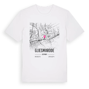 Gliesmarode karta t-shirt – ekologisk bomull t-shirt från Pinshirt
