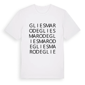 Gliesmarode ordlek t-shirt – ekologisk bomull t-shirt från Pinshirt
