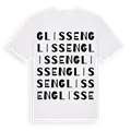 Glissen ordlek t-shirt