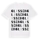 Glissen ordlek t-shirt