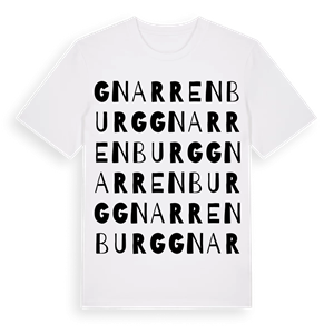 Gnarrenburg ordlek t-shirt – ekologisk bomull t-shirt från Pinshirt