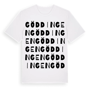 Göddingen ordlek t-shirt – ekologisk bomull t-shirt från Pinshirt