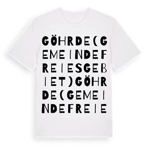 Göhrde (gemeindefreies Gebiet) ordlek t-shirt – ekologisk bomull t-shirt från Pinshirt