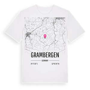 Grambergen karta t-shirt – ekologisk bomull t-shirt från Pinshirt