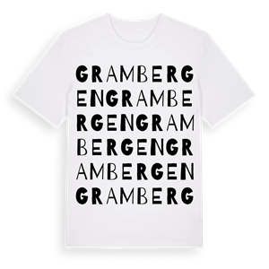 Grambergen ordlek t-shirt – ekologisk bomull t-shirt från Pinshirt