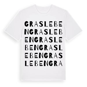 Grasleben ordlek t-shirt – ekologisk bomull t-shirt från Pinshirt