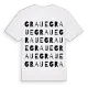 Graue ordlek t-shirt