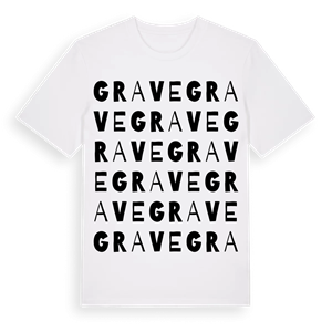Grave ordlek t-shirt – ekologisk bomull t-shirt från Pinshirt