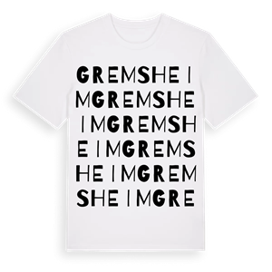 Gremsheim ordlek t-shirt – ekologisk bomull t-shirt från Pinshirt