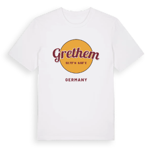 Grethem cirkel t-shirt – ekologisk bomull t-shirt från Pinshirt
