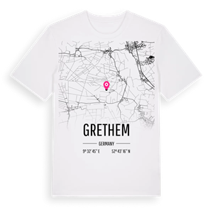 Grethem karta t-shirt – ekologisk bomull t-shirt från Pinshirt