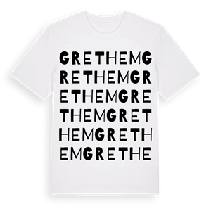 Grethem ordlek t-shirt – ekologisk bomull t-shirt från Pinshirt