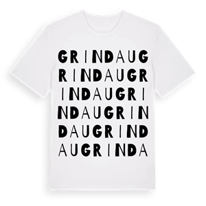 Grindau ordlek t-shirt – ekologisk bomull t-shirt från Pinshirt
