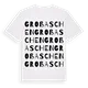 Groß Aschen ordlek t-shirt