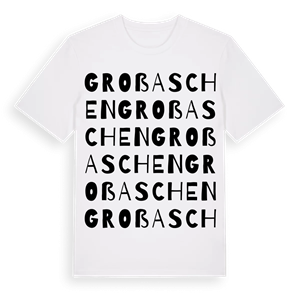 Groß Aschen ordlek t-shirt – ekologisk bomull t-shirt från Pinshirt