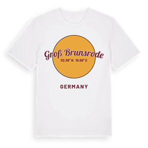Groß Brunsrode cirkel t-shirt – ekologisk bomull t-shirt från Pinshirt