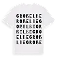 Groß Elbe ordlek t-shirt