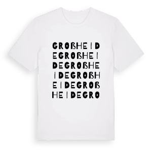 Großheide ordlek t-shirt – ekologisk bomull t-shirt från Pinshirt