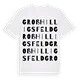 Groß Hilligsfeld ordlek t-shirt