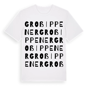 Groß Ippener ordlek t-shirt – ekologisk bomull t-shirt från Pinshirt