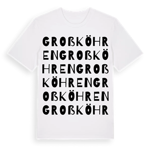 Groß Köhren ordlek t-shirt – ekologisk bomull t-shirt från Pinshirt