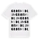 Groß Midlum ordlek t-shirt