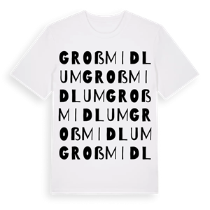 Groß Midlum ordlek t-shirt – ekologisk bomull t-shirt från Pinshirt