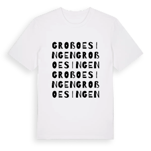 Groß Oesingen ordlek t-shirt – ekologisk bomull t-shirt från Pinshirt