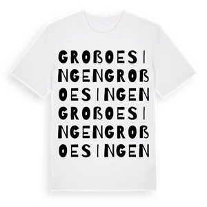 Groß Oesingen ordlek t-shirt – ekologisk bomull t-shirt från Pinshirt