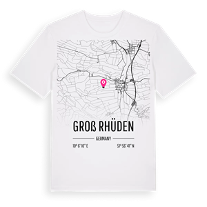 Groß Rhüden karta t-shirt – ekologisk bomull t-shirt från Pinshirt