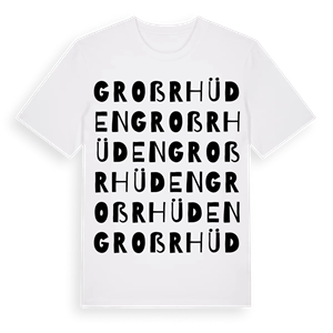 Groß Rhüden ordlek t-shirt – ekologisk bomull t-shirt från Pinshirt