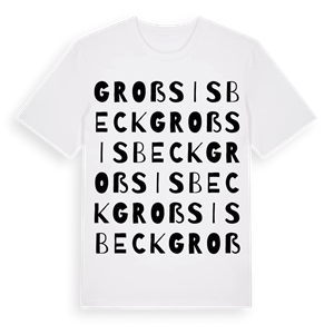 Groß Sisbeck ordlek t-shirt – ekologisk bomull t-shirt från Pinshirt