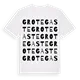 Grotegaste ordlek t-shirt