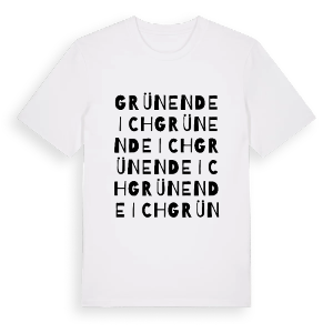 Grünendeich ordlek t-shirt – ekologisk bomull t-shirt från Pinshirt