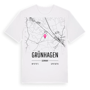 Grünhagen karta t-shirt – ekologisk bomull t-shirt från Pinshirt