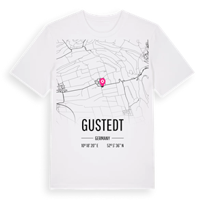 Gustedt karta t-shirt – ekologisk bomull t-shirt från Pinshirt