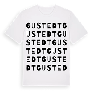 Gustedt ordlek t-shirt – ekologisk bomull t-shirt från Pinshirt