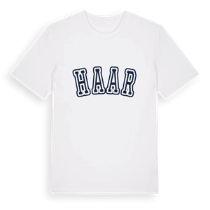 Haar college t-shirt – ekologisk bomull t-shirt från Pinshirt